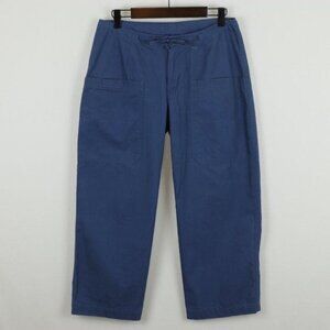 Patagonia Rhythm Women's XS Blue Organic Cotton Straight Leg Capri Pants